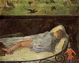 Paul Gauguin Young Girl Dreaming painting
